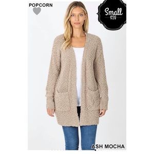 Mocha Cardigan Sweater